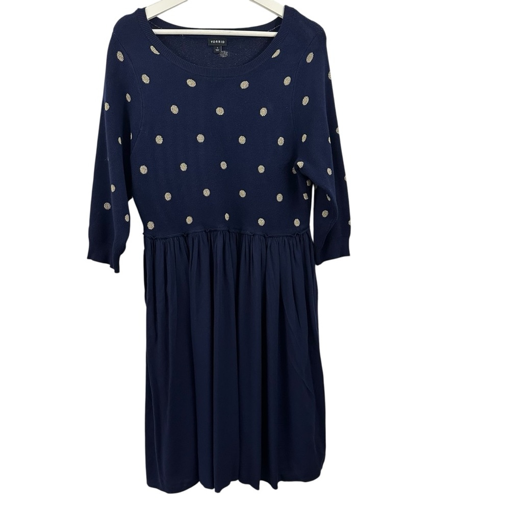 2/$20 Torrid Skater Mini Challis Knit Dress Women's Size 1